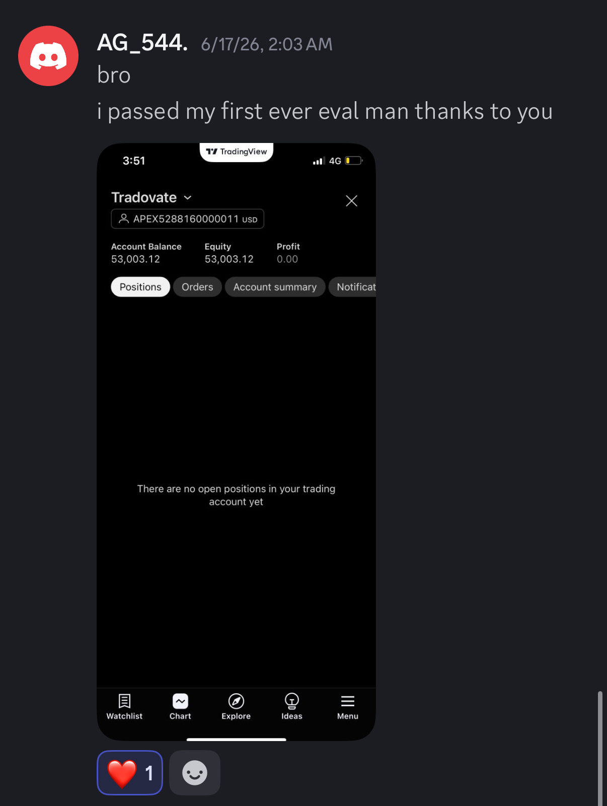 Trader testimonial 2